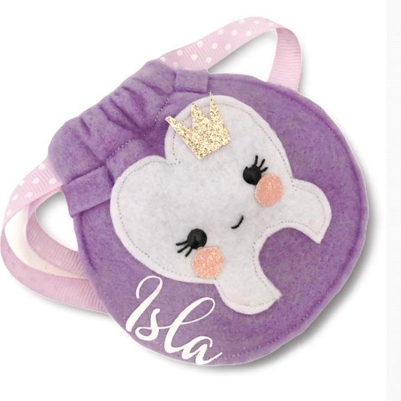 Purple Princess Tooth Fairy Pouch