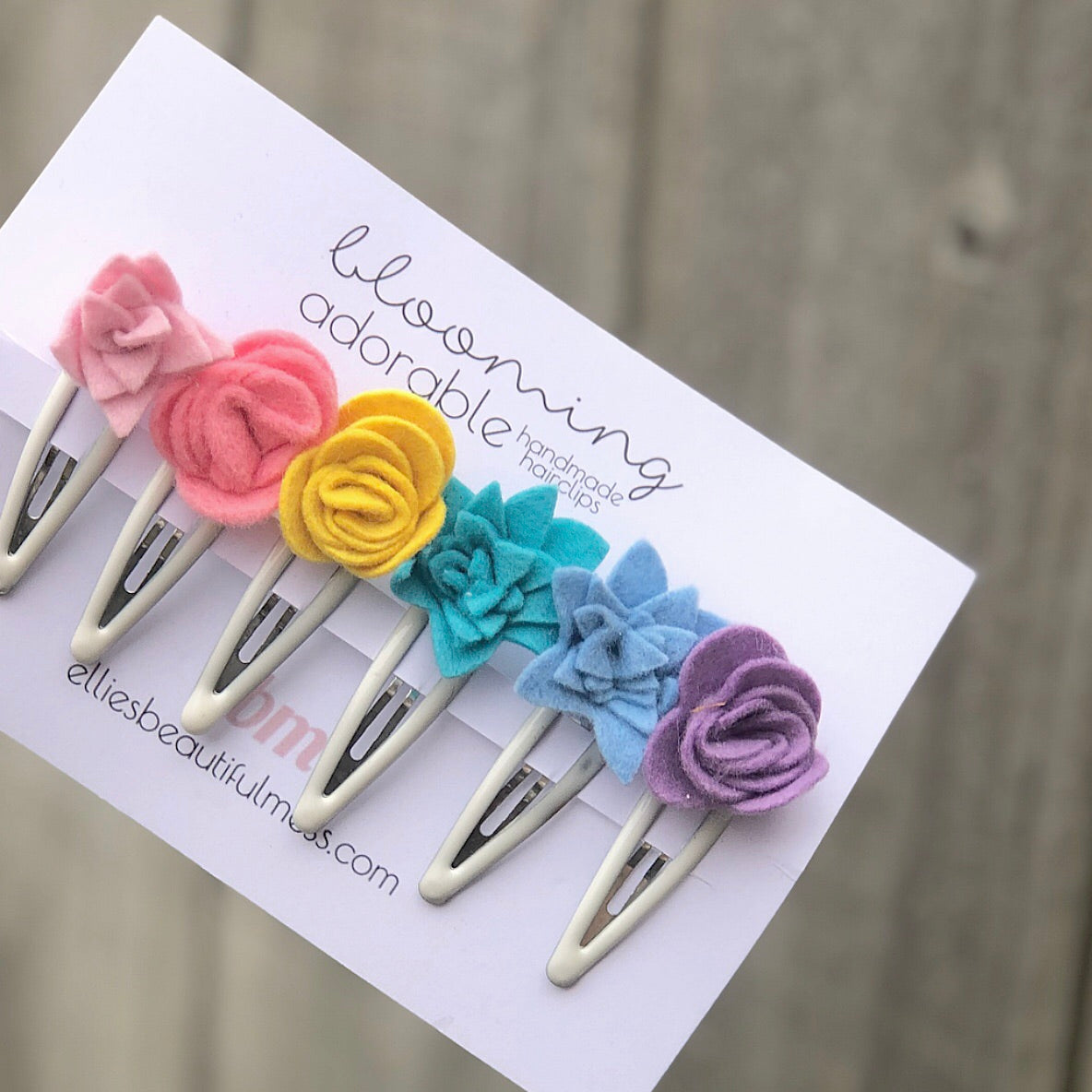 Blooming Adorable Flower Hair Clips