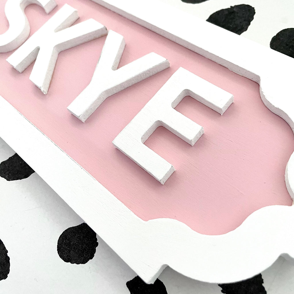 ‘Fondant Pink’ Street Sign