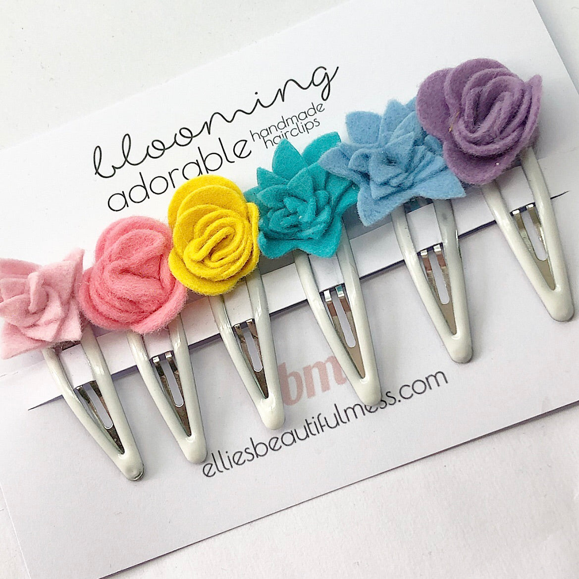Blooming Adorable Flower Hair Clips