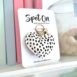 Dalmatian Spot Key Ring Charm