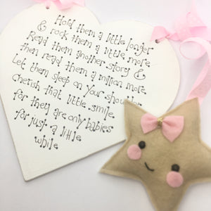 "Let Them Be Little" Wooden Heart Sign