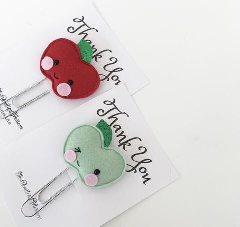 Apple Paperclip Bookmark